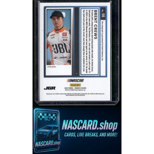 2025 Donruss #98 Brent Crews Optic Signatures Rated Rookie Holo