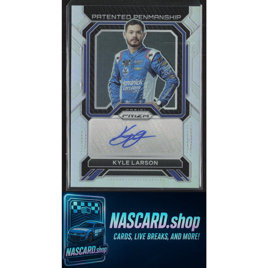 2023 Panini Prizm #PP-KLR Kyle Larson Patented Penmanship Prizm