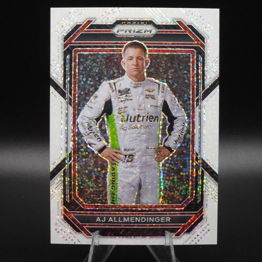 2023 Panini Prizm - A.J. Allmendinger #41 White Sparkle Prizm