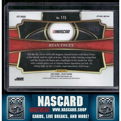 2024 Panini Select Pit Road #115 Ryan Truex Gold Prizms #/10 - NASCARD.shop