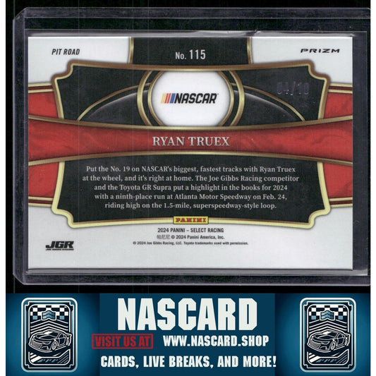 2024 Panini Select Pit Road #115 Ryan Truex Gold Prizms #/10 - NASCARD.shop