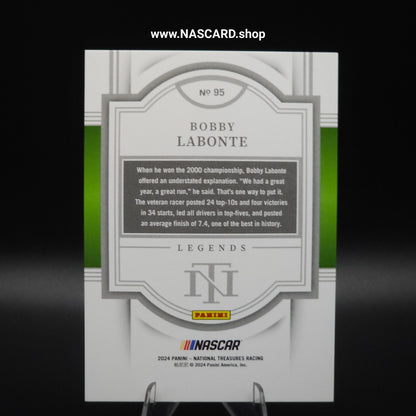 2024 Panini National Treasures Legends Holo Silver Bobby Labonte /25