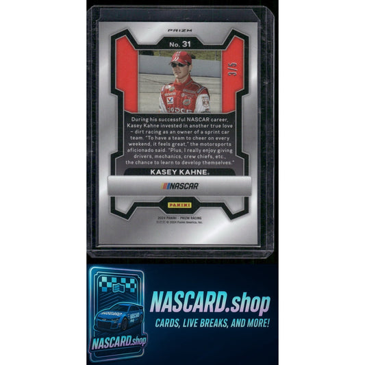 2024 Panini Prizm #31 Kasey Kahne Black Gold /5