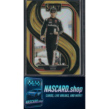2025 Select Racing #257 Corey Heim Trackside Gold Prizms #/10 - NASCARD.shop