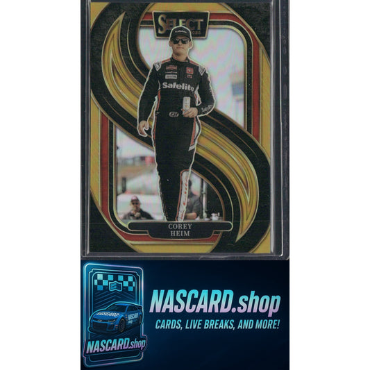 2025 Select Racing #257 Corey Heim Trackside Gold Prizms #/10 - NASCARD.shop