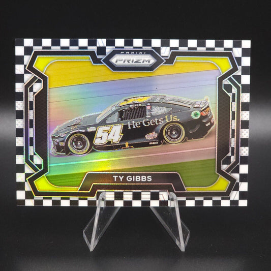 2024 Panini Prizm - Rides Ty Gibbs #4 Checkered Flag Prizm /75