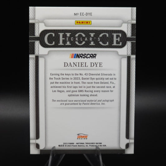 2023 Panini National Treasures - Ecklar's Choice Daniel Dye #EC-DYE /99 (AU)