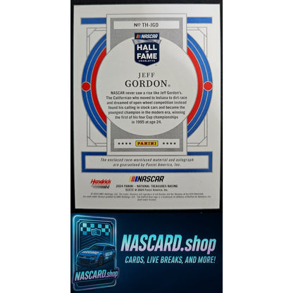2024 National Treasures Jeff Gordon Treasures Of The Hall Holo Silver #/49