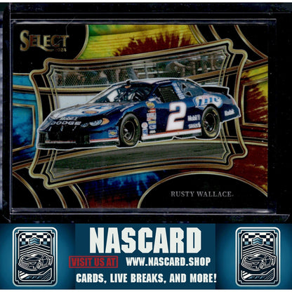 2024 Panini Select Pit Road #155 Rusty Wallace Tie-Dye Prizms #/25 - NASCARD.shop