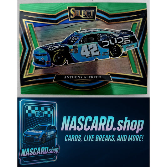 2025 Panini Select Pit Road #110 Anthony Alfredo Green Prizms #/5