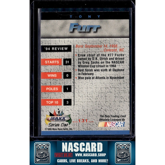 1995 Maxx #131 Tony Furr Autographs