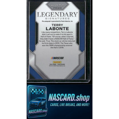 2024 Panini Prizm #LS-TLT Terry Labonte Legendary Signatures - NASCARD.shop