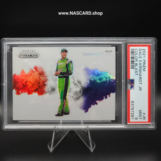 2021 Panini Prizm - Color Blast Dale Earnhardt Jr. #4 PSA 9 MINT