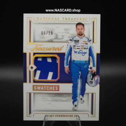 2024 National Treasures Treasured Swatches Holo Gold Ricky Stenhouse Jr. /10