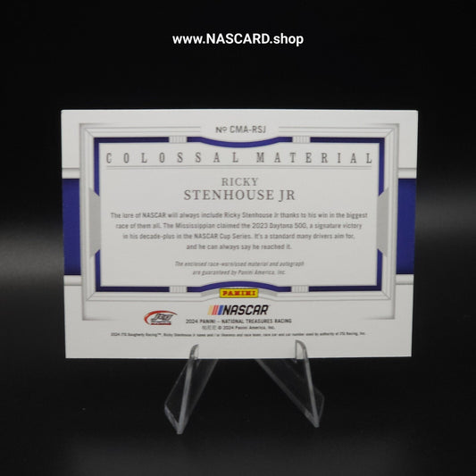 2024 National Treasures Colossal Material Auto Holo Gold Ricky Stenhouse Jr. /10