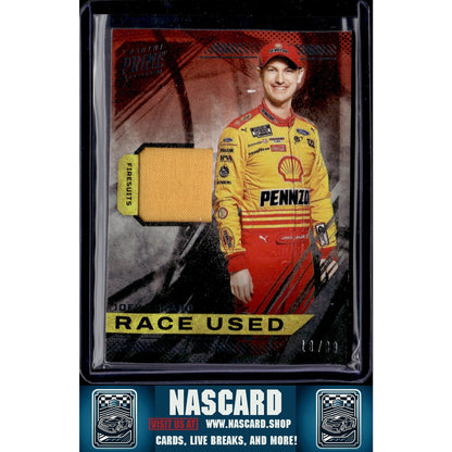 2023 Panini Prime #RU-JLO Joey Logano Race Used Firesuits - NASCARD.shop