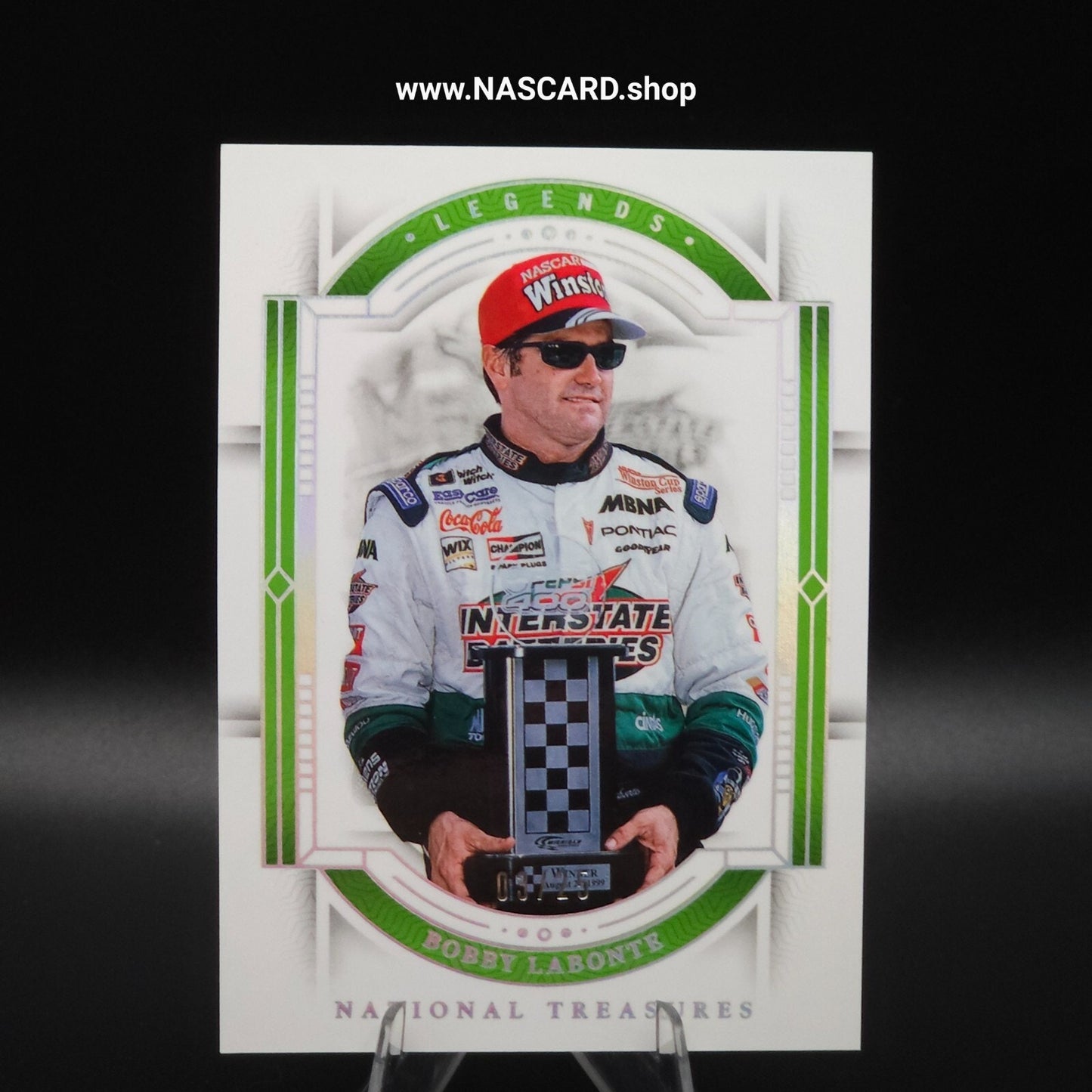 2024 Panini National Treasures Legends Holo Silver Bobby Labonte /25