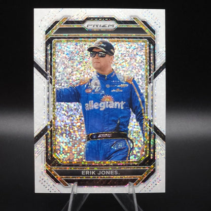 2023 Panini Prizm - Erik Jones #80 White Sparkle Prizm NASCARD.shop