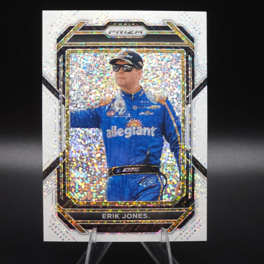 2023 Panini Prizm - Erik Jones #80 White Sparkle Prizm