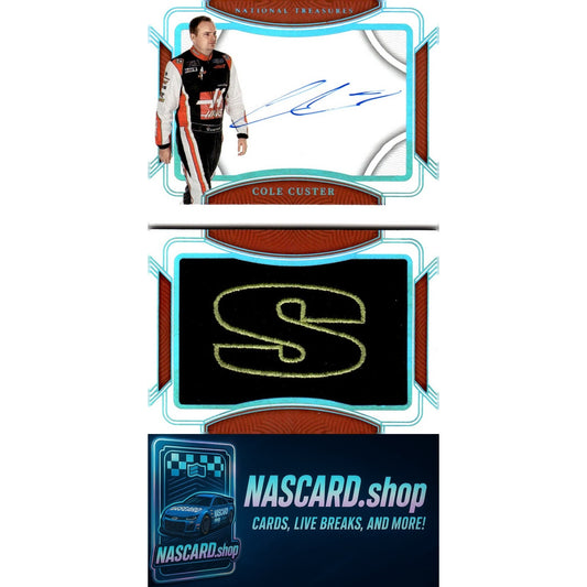 2023 National Treasures Cole Custer Jumbo Glove Patch Signature Booklet #1/1