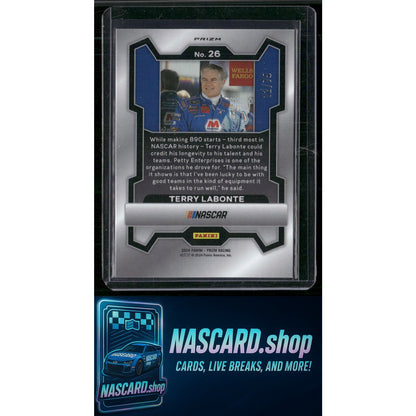 2024 Panini Prizm #26 Terry Labonte Checkered Flag #/75 - NASCARD.shop