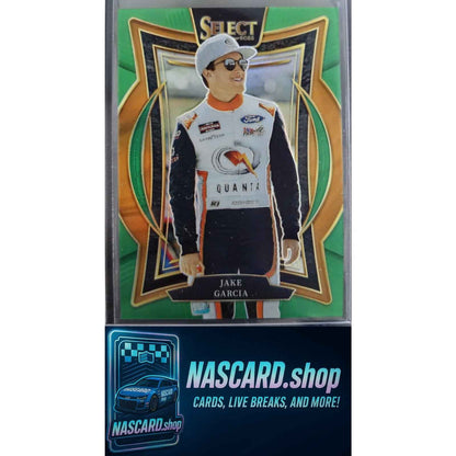 2025 Panini Select #32 Jake Garcia Green Prizms #/5
