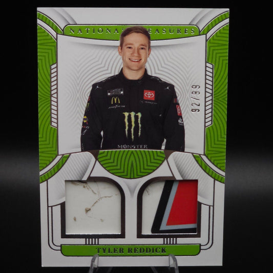 2023 National Treasures Dual Race Used Sheet Metal Tyler Reddick /99