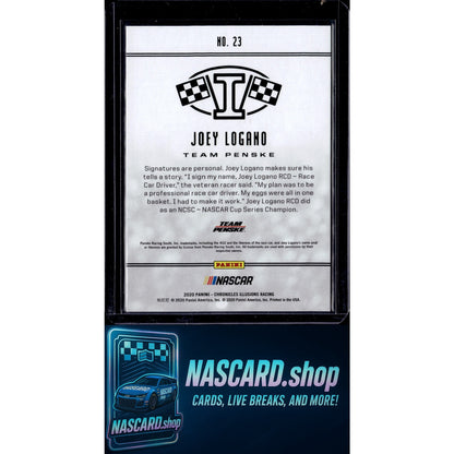 2020 Panini Chronicles #23 Joey Logano Illusions Purple #/25 - NASCARD.shop