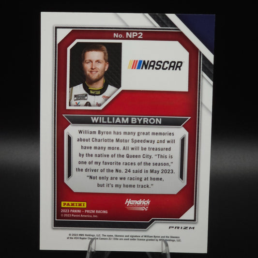 2023 Panini Prizm - National Pride William Byron #NP2 White Sparkle Prizm