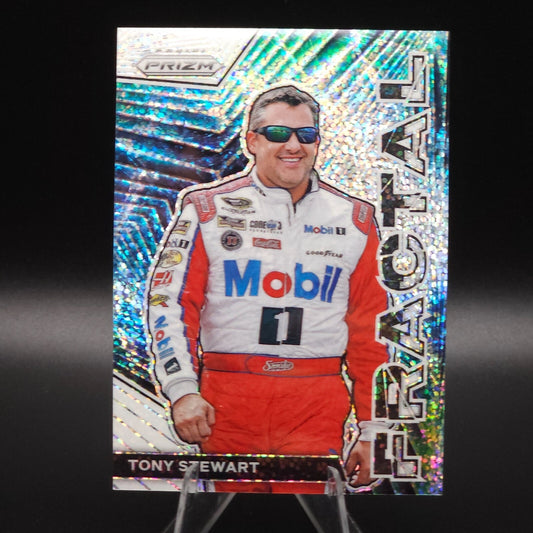 2023 Panini Prizm - Fractal Tony Stewart #F9 White Sparkle Prizm