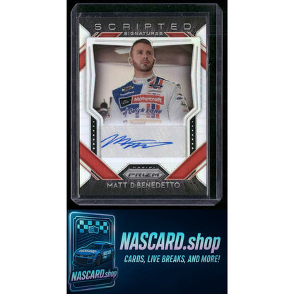 2020 Panini Prizm #SS-MD Matt DiBenedetto Scripted Signatures Prizm