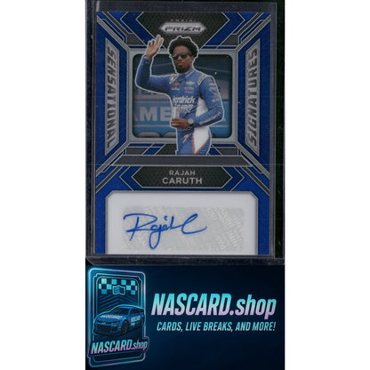2024 Panini Prizm #SS-RCH Rajah Caruth Sensational Signatures Blue #/49 - NASCARD.shop