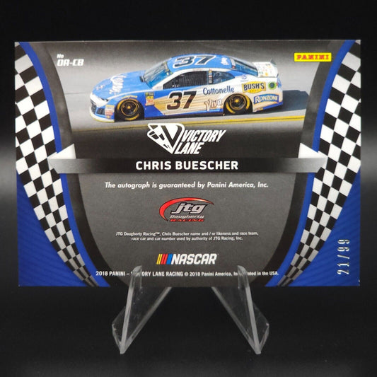2018 Panini Victory Lane - Octane Autographs Gold #OA-CB Chris Buescher /99 (AU)