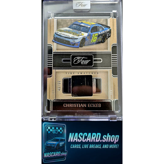 2025 Panini Turn Four #TS-CEK Christian Eckes Tire Swatches #/99