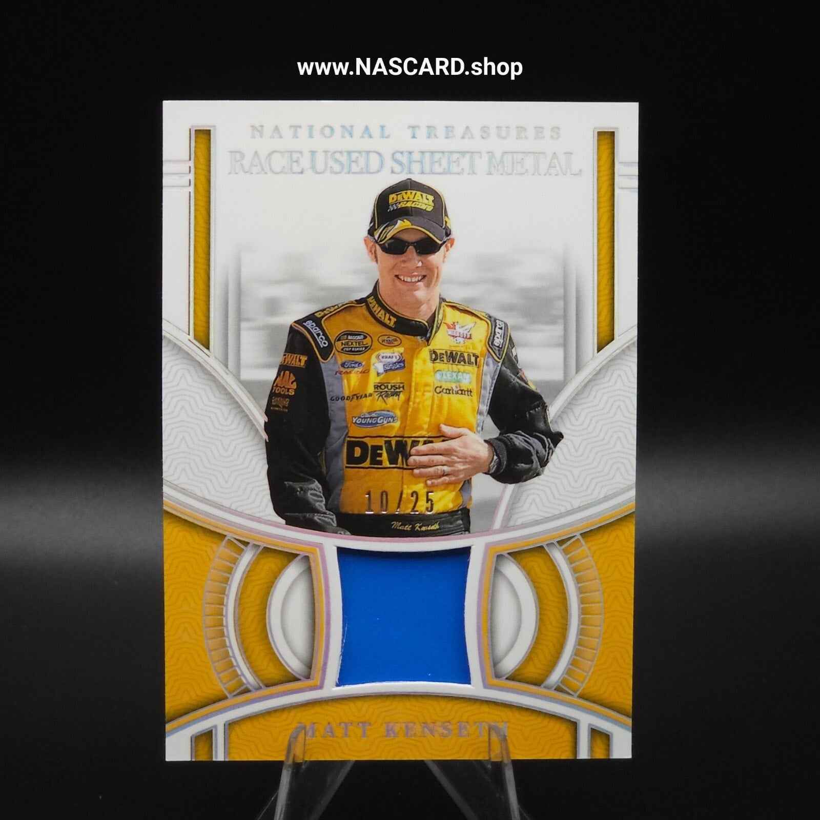 2024 National Treasures Race Used Sheet Metal Holo Silver Matt Kenseth /25