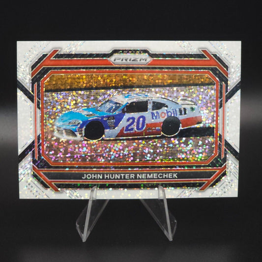 2023 Panini Prizm - Rides John Hunter Nemechek #100 White Sparkle Prizm