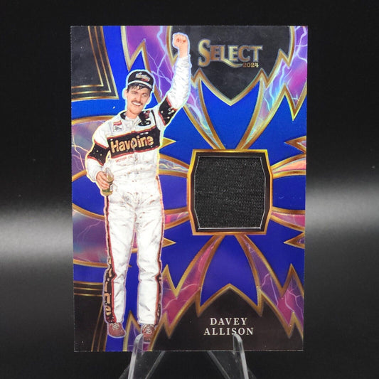 2024 Panini Select Sparks Blue Prizm Davey Allison /35 - NASCARD.shop