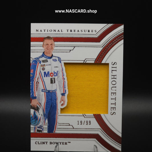2024 Panini National Treasures Silhouettes #SS-CBY Clint Bowyer /99