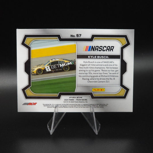 2024 Panini Prizm Racing Rides Green Prizm #57 Kyle Busch