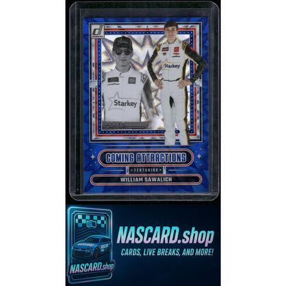 2025 Donruss #2 William Sawalich Coming Attractions Blue Xplosion #/49