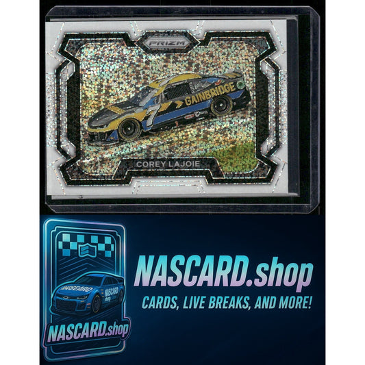 2024 Panini Prizm #37 Corey LaJoie White Sparkle