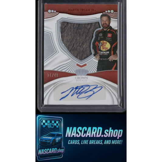 2023 Panini Chronicles Martin Truex Jr. Crown Royale Ecklar's Choice Red #/49 - NASCARD.shop