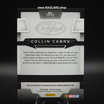 2016 Panini Certified Potential Signatures Collin Cabre Mirror Red /25 (AU, RC)
