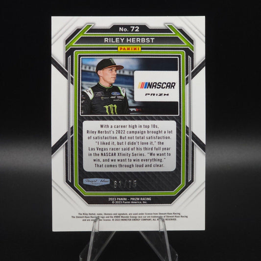 2023 Panini Prizm - Disco Prizm #72 Riley Herbst /75