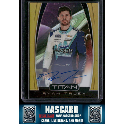 2020 Panini Chronicles #18 Ryan Truex Titan Gold #/10 - NASCARD.shop