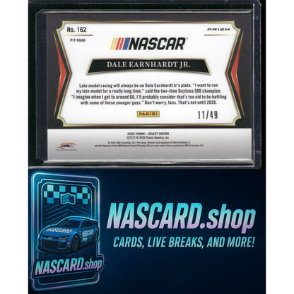2025 Panini Select Pit Road #162 Dale Earnhardt Jr Orange Prizms #/49