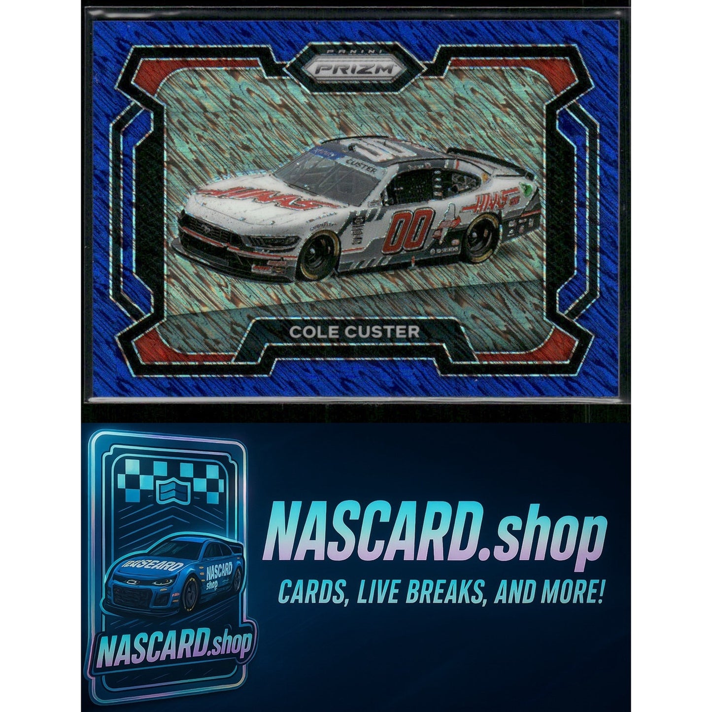 2024 Panini Prizm #36 Cole Custer Blue Shimmer #/10
