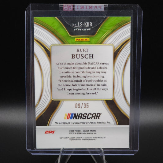 2024 Panini Select - Legendary Signatures Purple Prizm Kurt Busch /35