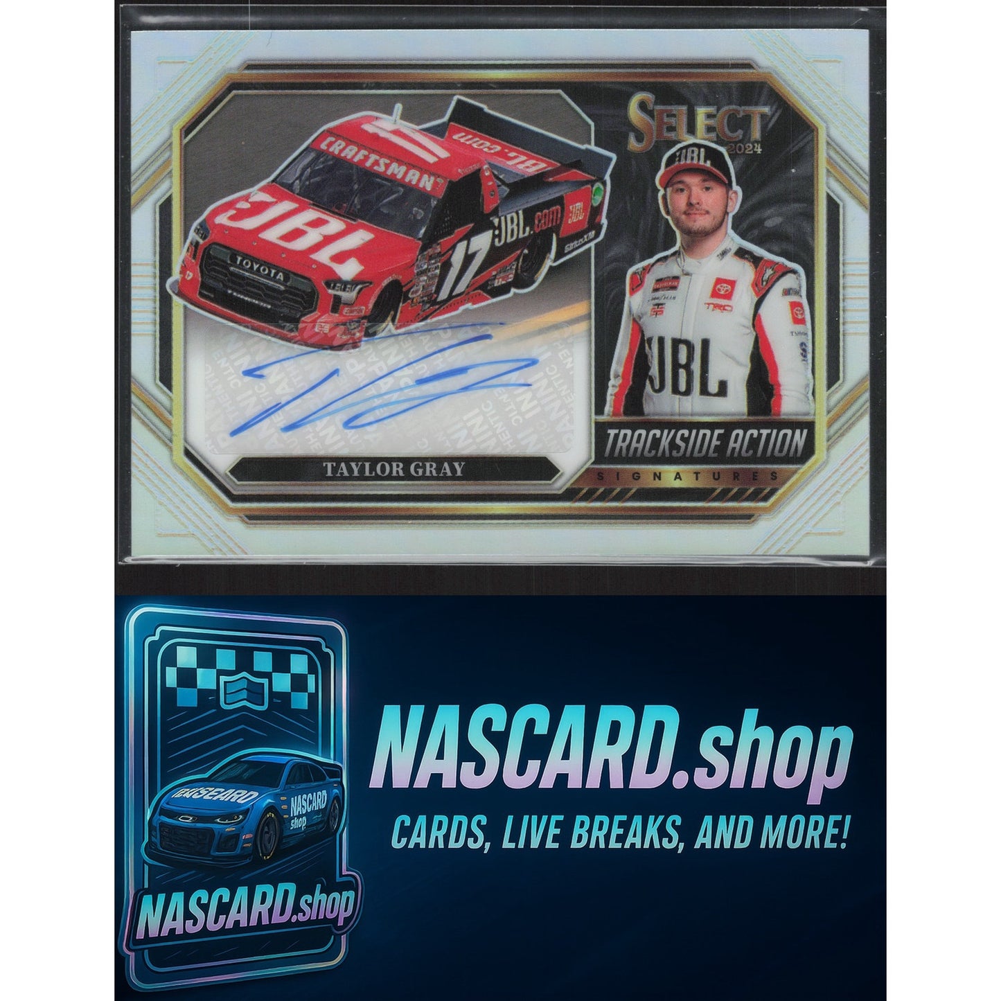 2024 Panini Select #TAS-TAY Taylor Gray Trackside Action Signatures