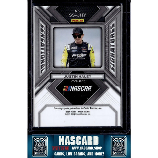 2024 Panini Prizm #SS-JHY Justin Haley Sensational Signatures